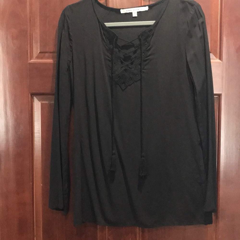 XS Max Studio Black Boho Top